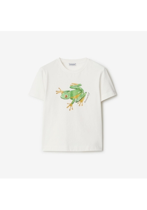 Burberry Boxy Crystal Frog Cotton T-shirt