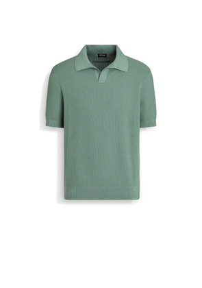 Sage Green Premium Cotton Polo Shirt