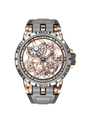 Roger Dubuis Rose Gold Excalibur Spider Monobalancier Watch 45Mm