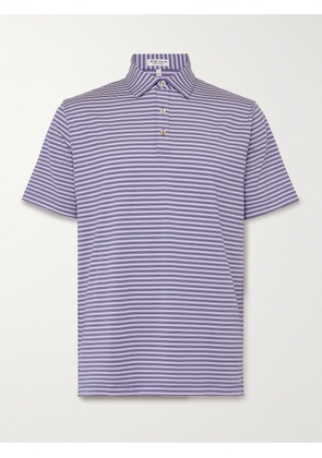 Peter Millar - Hamden Striped Tech-Jersey Golf Polo Shirt - Men - Purple - S