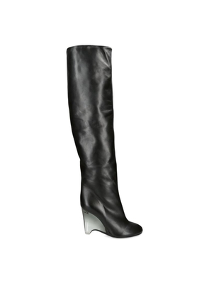 Alaïa Leather Azzedine Knee-High Boots 100