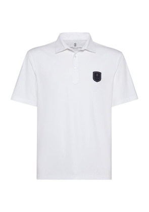Brunello Cucinelli Tennis Badge Polo Shirt