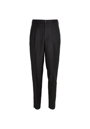 Giorgio Armani Wool-Cashmere Tailored Trousers