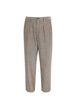Giorgio Armani Wool-Linen Blend Trousers