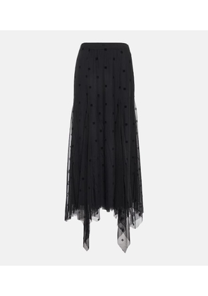 Givenchy Polka-dot tulle midi skirt