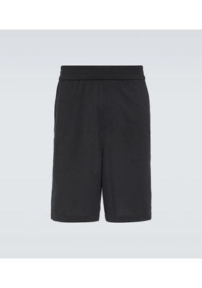 Ami Paris Cotton crêpe Bermuda shorts