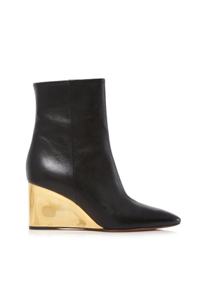 Chloé - Rebecca Leather Boots - Black - IT 41 - Moda Operandi
