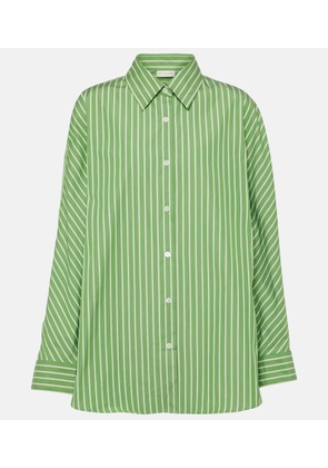 Dries Van Noten Striped cotton poplin shirt
