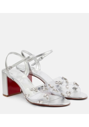 Christian Louboutin Queenie PVC and metallic leather sandals