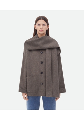 Double Wool Cashmere Short Coat - Bottega Veneta