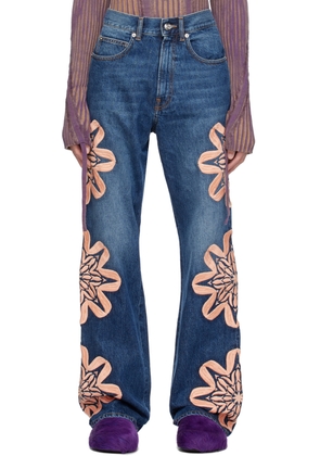 BLUEMARBLE Blue Embroidered Jeans