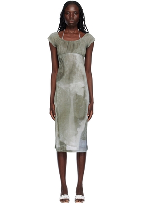 Paloma Wool Gray Flip Midi Dress