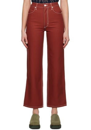 Eckhaus Latta SSENSE Exclusive Red Jeans