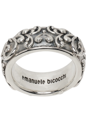 Emanuele Bicocchi Silver Large Arabesque Band Ring
