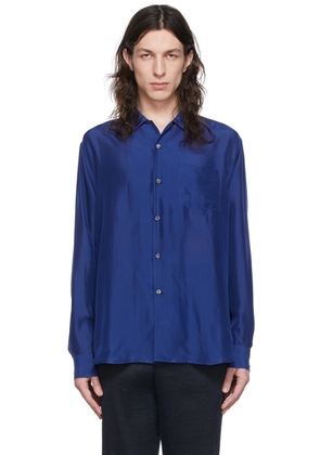 Giorgio Armani Blue Silk Shirt
