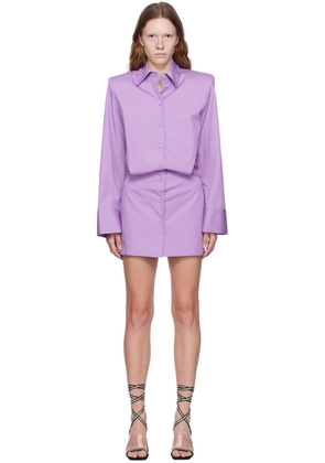 The Attico Purple Margot Minidress