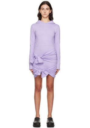 MSGM Purple Hooded Minidress