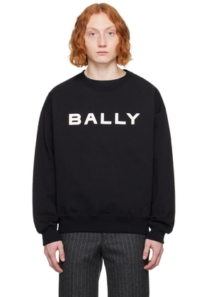 Bally Black Flocked Sweatshirt