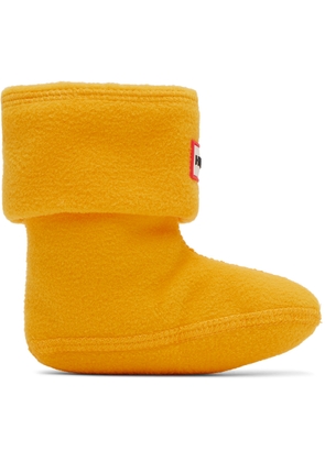 Hunter Kids Yellow Boot Socks