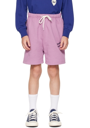 SUNDAY DONUT CLUB® Kids Purple Heart Shorts