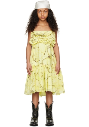 Miss Blumarine Kids Yellow Printed Dress