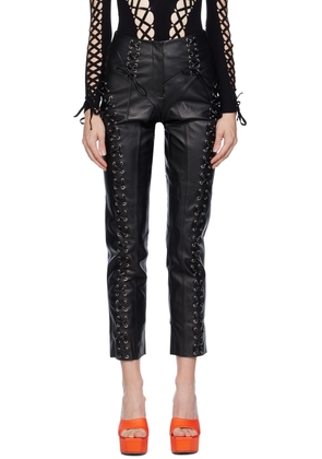 Sinead Gorey SSENSE Exclusive Black Leather Pants