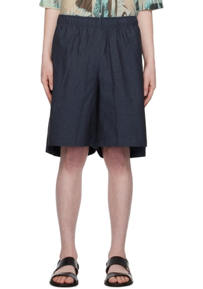 Serapis Blue Drawstring Shorts