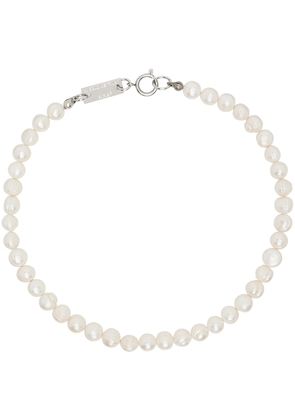 IN GOLD WE TRUST PARIS White Bold Pearls Necklace