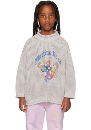 Martine Rose SSENSE Exclusive Kids Gray Bassett Sweater