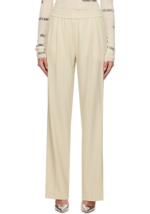 Helmut Lang Off-White Pull-On Trousers