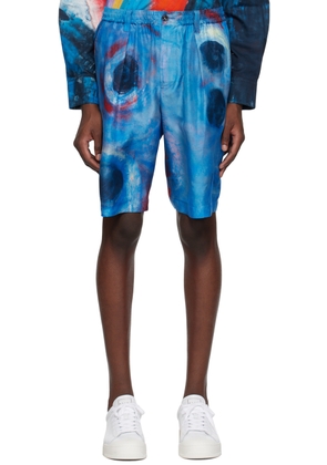 Marni Blue Printed Shorts
