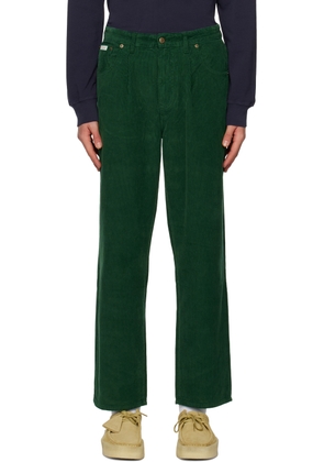Noah Green Pleated Trousers