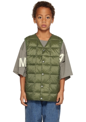 TAION Kids Green V-Neck Down Vest