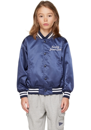 SUNDAY DONUT CLUB® Kids Navy Embroidered Jacket