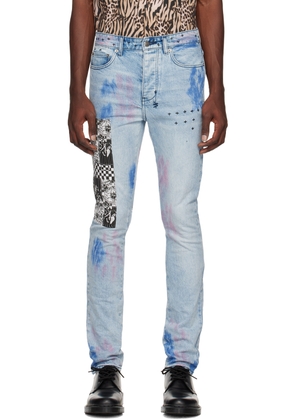 Ksubi Blue Chitch 'The Streets Kolor' Jeans