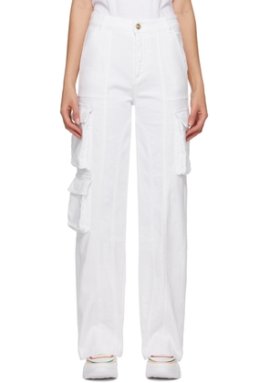 Versace Jeans Couture White Cargo Jeans