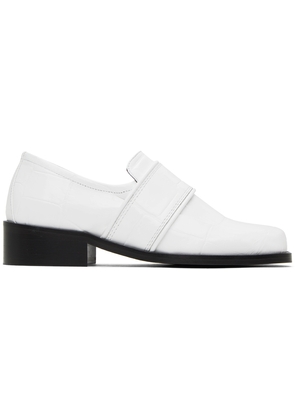 BY FAR White Cyril Loafers