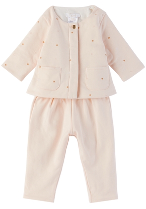 Chloé Baby Pink Cardigan & Trousers Set