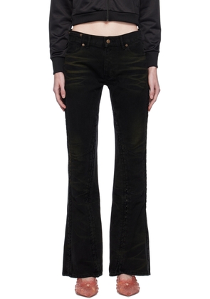 Y/Project Black Hook and Eye Jeans