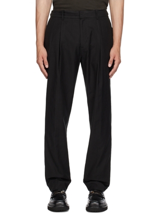 Vince Black Pleated Trousers