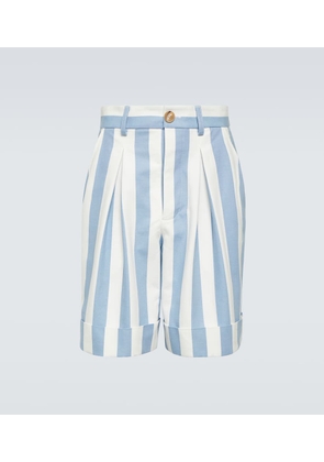 King & Tuckfield Striped cotton shorts