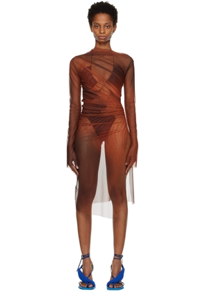 Jade Cropper SSENSE Exclusive Orange Midi Dress