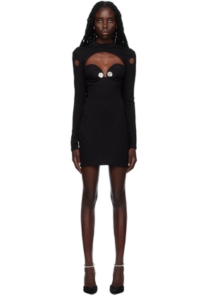 AREA Black Bustier Minidress