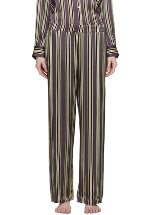 ASCENO Purple Elasticized Pyjama Shorts