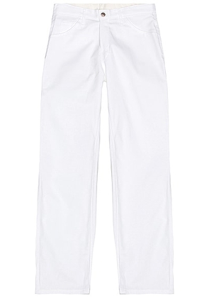 Dickies Standard Utility Painter Straight Leg Pant in White - White. Size 32x32 (also in 33x32, 34x32, 36x32).