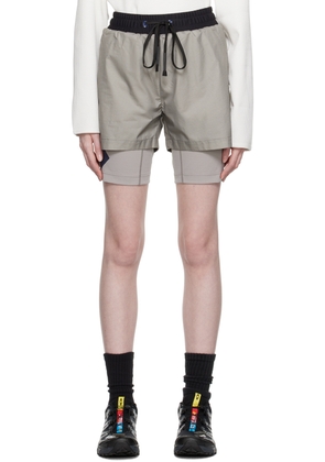 Templa Gray Layered Shorts