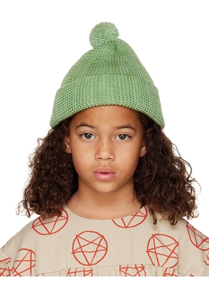 Misha & Puff Kids Green Garter Hat