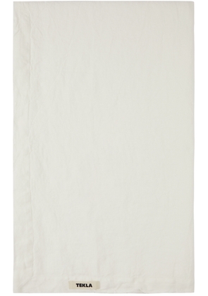 Tekla White French Linen Bedspread