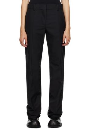 032c Black Wound Trousers