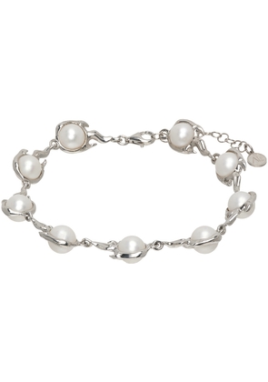 Alan Crocetti SSENSE Exclusive Silver Pearl Spark Bracelet